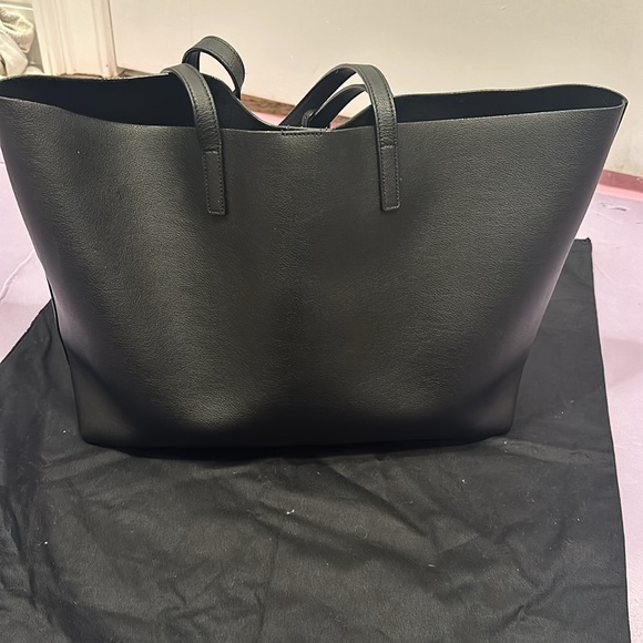 Saint Laurent black leather shopper tote authentic - Picture 6 of 11